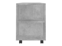 Helloshop26 Móvel de TV multimídia prateleira de televisão televisão buffet sala de jantar sala de estar quarto 102 x 34,5 x 43 cm madeira trabalhada cinza 02_0025560^ Móvel De Tv