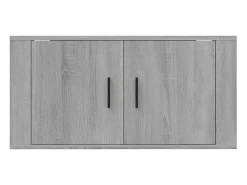 Móvel De Tv|Helloshop26 Móvel de TV multimídia prateleira de TV aparador de TV sala de jantar sala de estar quarto suspenso sonoma 80 x 345 x 40 cm cinza 02_0028193 Cinzento