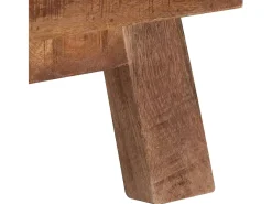 Best Helloshop26 Móvel de TV multimídia prateleira de televisão televisão buffet sala de jantar sala de estar quarto 110 x 30 x 40 cm madeira de mangueira crua marrom 02_0025717 Castanho