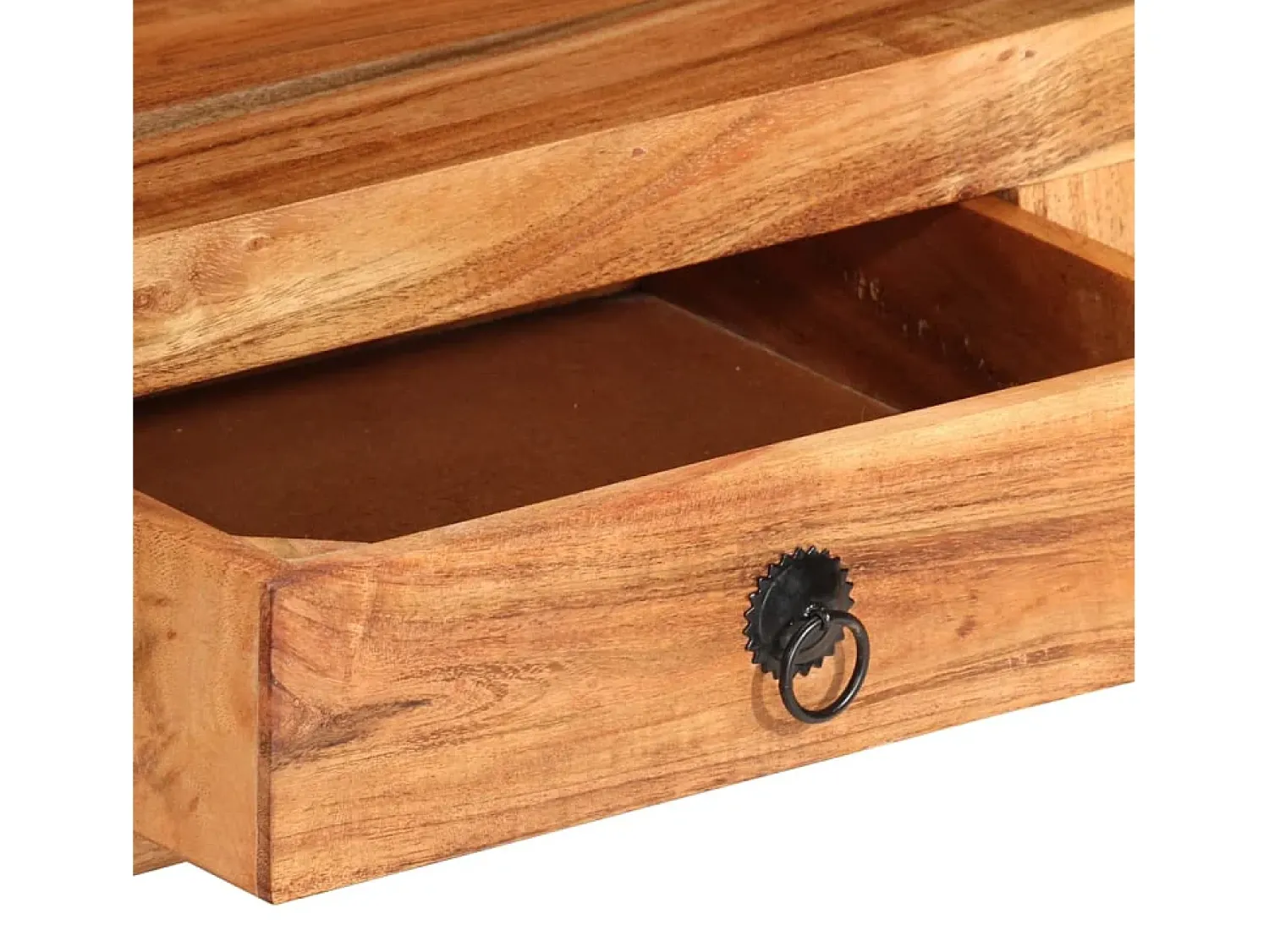Móvel De Tv|Helloshop26 Móvel de TV multimídia prateleira de televisão televisão buffet sala de jantar sala de estar quarto 110 x 30 x 40 cm madeira de acácia maciça marrom 02_0025714 Castanho