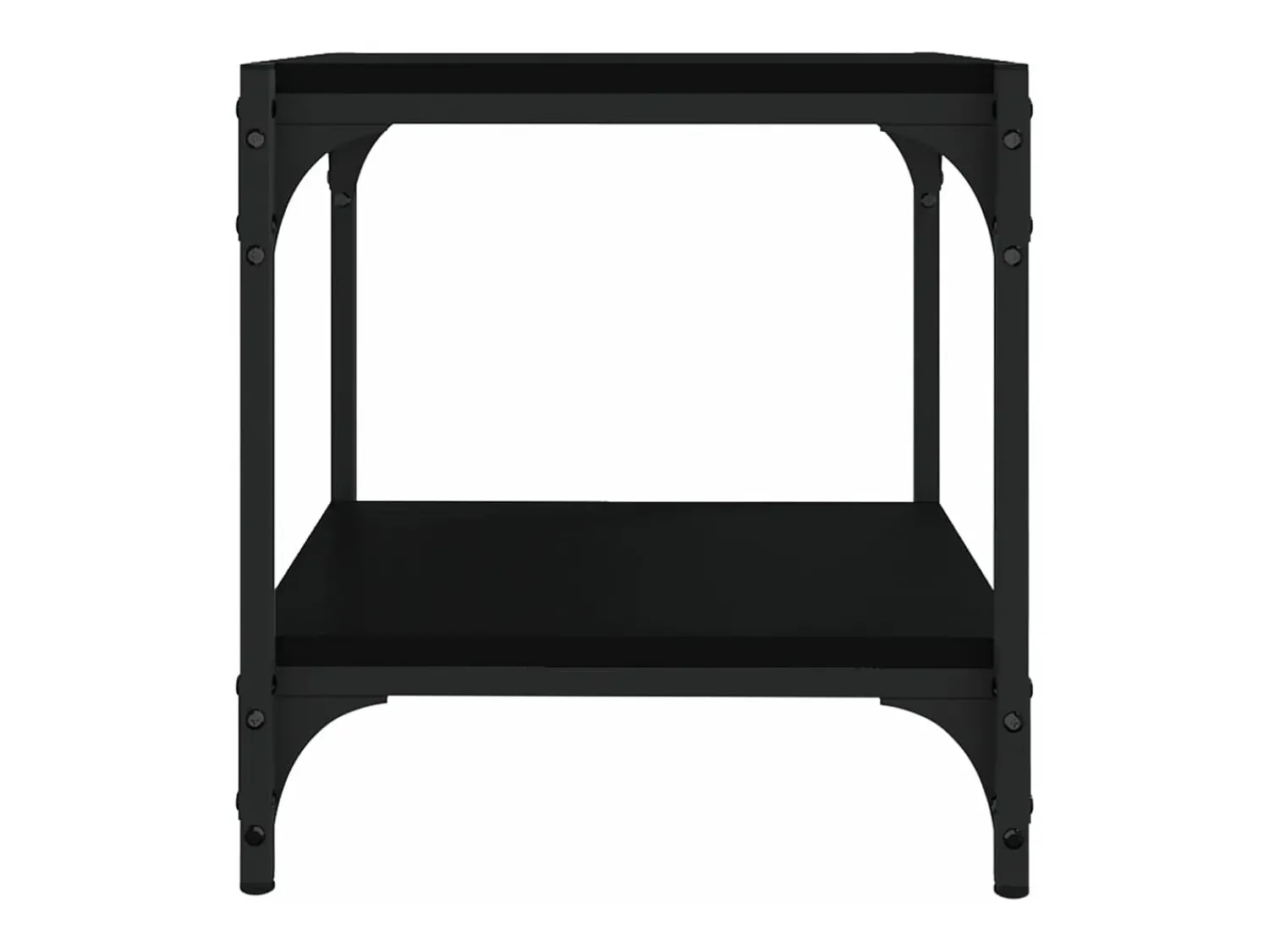 Clearance Helloshop26 Móvel de TV multimídia prateleira de televisão televisão buffet sala de jantar sala de estar quarto 40 x 33 x 41 cm madeira trabalhada e aço preto 02_0026127 Cinzento