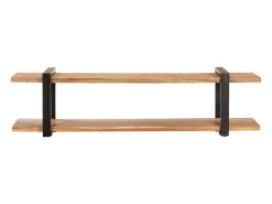 Móvel De Tv|Helloshop26 Móvel de TV multimídia prateleira de televisão televisão buffet sala de jantar sala de estar quarto 160 x 40 x 40 cm madeira de acácia maciça marrom 02_0026071 Preto