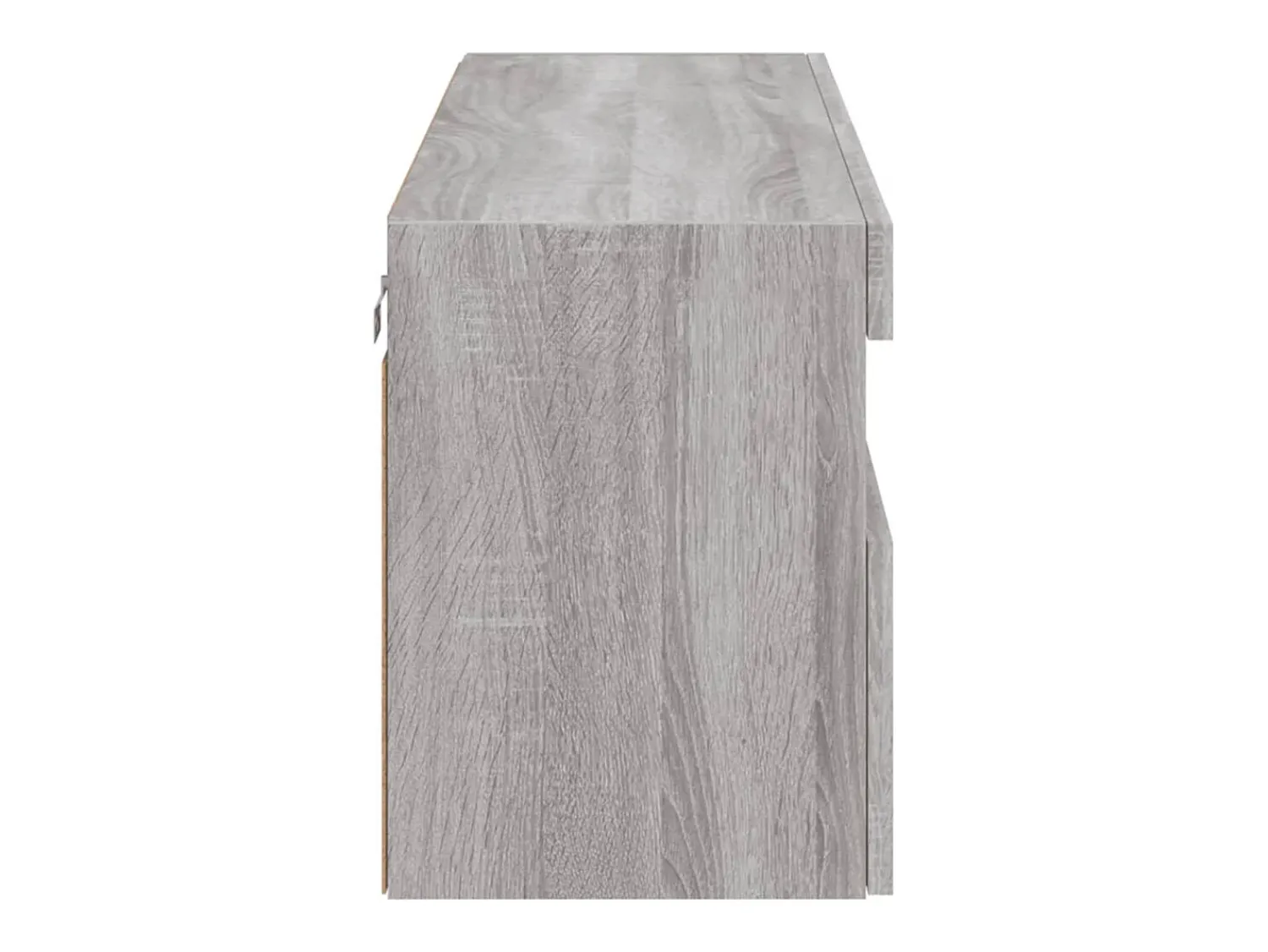 Móvel De Tv*Helloshop26 Móvel de TV multimídia prateleira de TV aparador de TV sala de jantar sala de estar quarto parede com luzes LED sonoma 100 x 30 x 40 cm cinza 02_0028032 Cinzento
