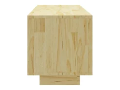 Móvel De Tv|Helloshop26 Móvel de TV multimídia prateleira de televisão televisão buffet sala de jantar sala de estar quarto 110 x 30 x 33,5 cm madeira maciça de pinho marrom 02_0025706 Castanho