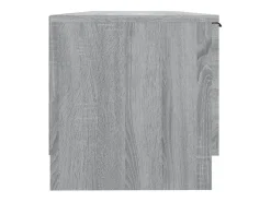 Móvel De Tv*Helloshop26 Móvel de TV multimídia prateleira de televisão televisão buffet sala de jantar sala de estar quarto sonoma 102 x 35 x 36,5 cm madeira trabalhada cinza 02_0028349 Castanho