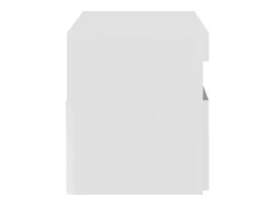 Móvel De Tv*Helloshop26 Móvel de TV multimídia Prateleira de TV televisão buffet sala de jantar sala de estar quarto com luzes LED brilhantes 75 x 35 x 40 cm 02_0026658 Branco