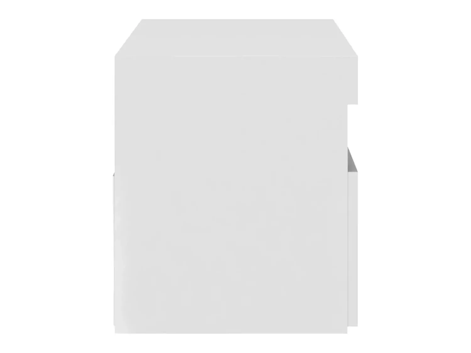Móvel De Tv*Helloshop26 Móvel de TV multimídia Prateleira de TV televisão buffet sala de jantar sala de estar quarto com luzes LED brilhantes 75 x 35 x 40 cm 02_0026658 Branco
