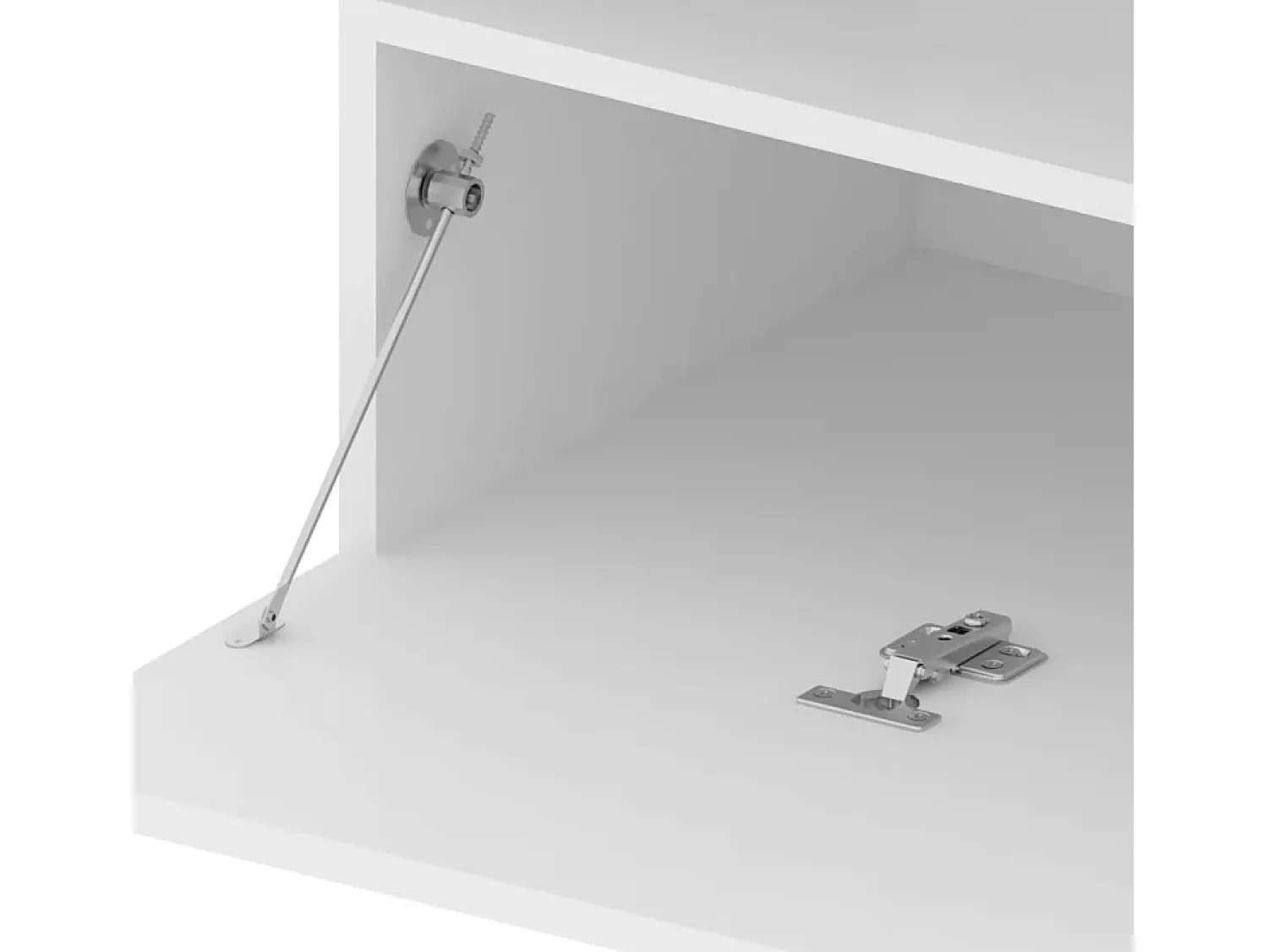 Móvel De Tv*Helloshop26 Móvel de TV multimídia Prateleira de TV televisão buffet sala de jantar sala de estar quarto com luzes LED brilhantes 75 x 35 x 40 cm 02_0026658 Branco