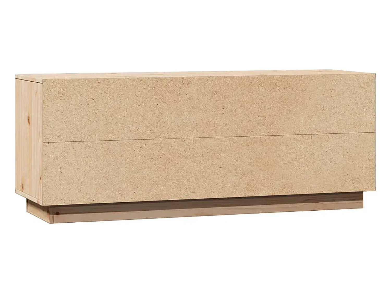 Móvel De Tv|Helloshop26 Móvel de TV multimídia prateleira de televisão televisão buffet sala de jantar sala de estar quarto 110,5 x 35 x 44 cm madeira maciça de pinho marrom 02_0025776 Castanho
