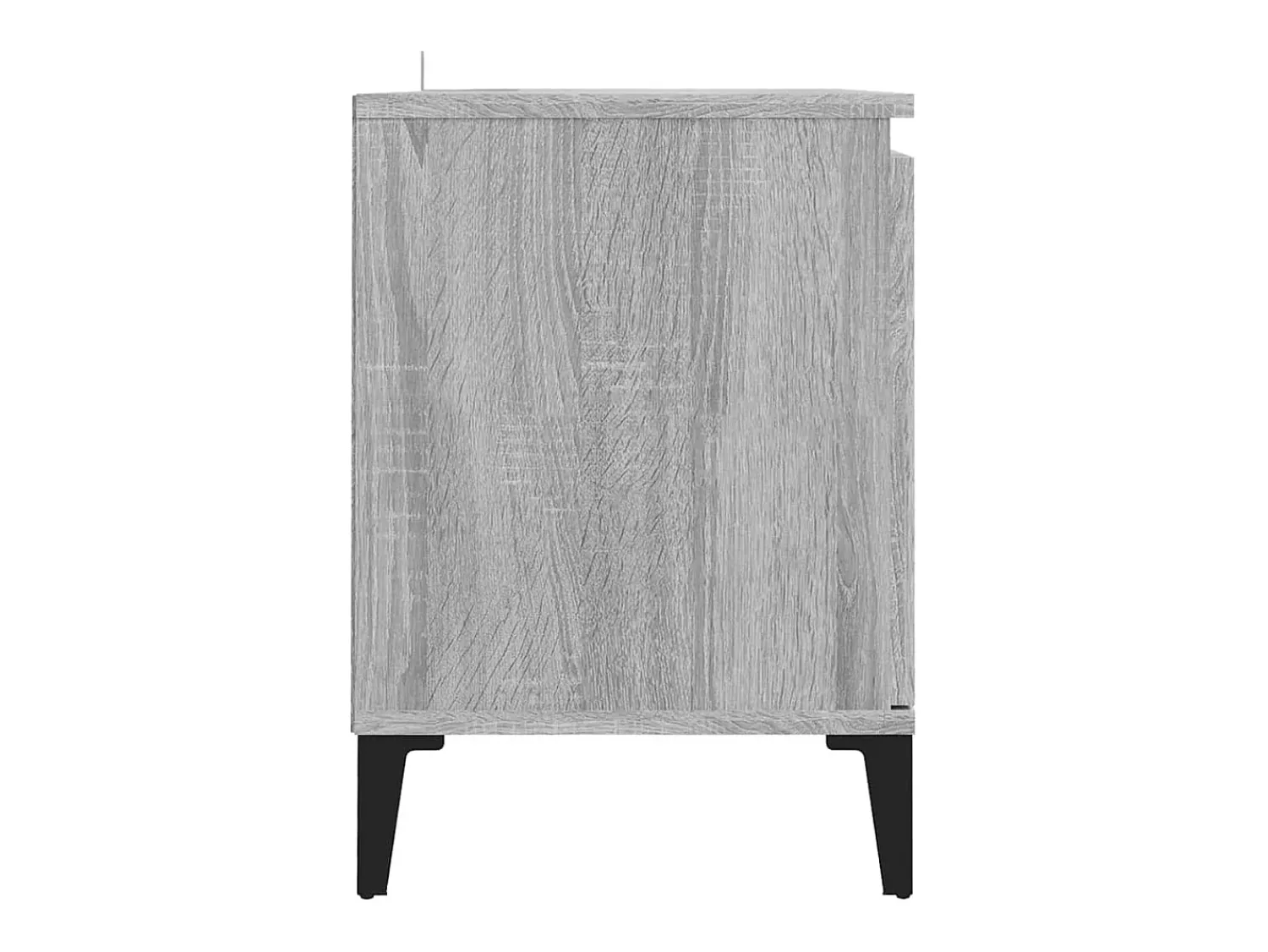 Móvel De Tv|Helloshop26 Móvel de TV multimídia prateleira de televisão televisão buffet sala de jantar sala de estar quarto com pés de metal Sonoma 103,5 x 35 x 50 cm cinza 02_0026879 Cinzento