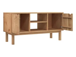 Móvel De Tv| Móvel de TV OTTA 113,5x43x57 pinho maciço PT220787 Castanho
