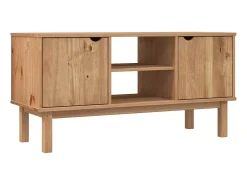 Móvel De Tv| Móvel de TV OTTA 113,5x43x57 pinho maciço PT220787 Castanho