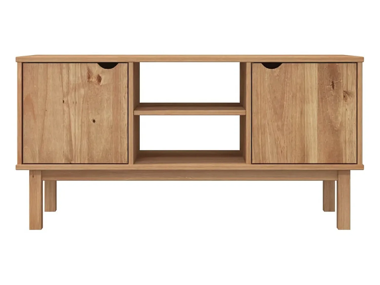 Móvel De Tv| Móvel de TV OTTA 113,5x43x57 pinho maciço PT220787 Castanho