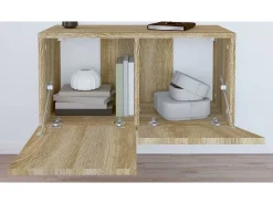 Móvel De Tv|vidaxl Móvel de TV para parede 60x30x30 cm carvalho sonoma Castanho