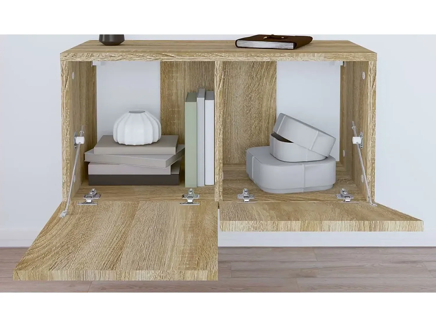 Móvel De Tv|vidaxl Móvel de TV para parede 60x30x30 cm carvalho sonoma Castanho