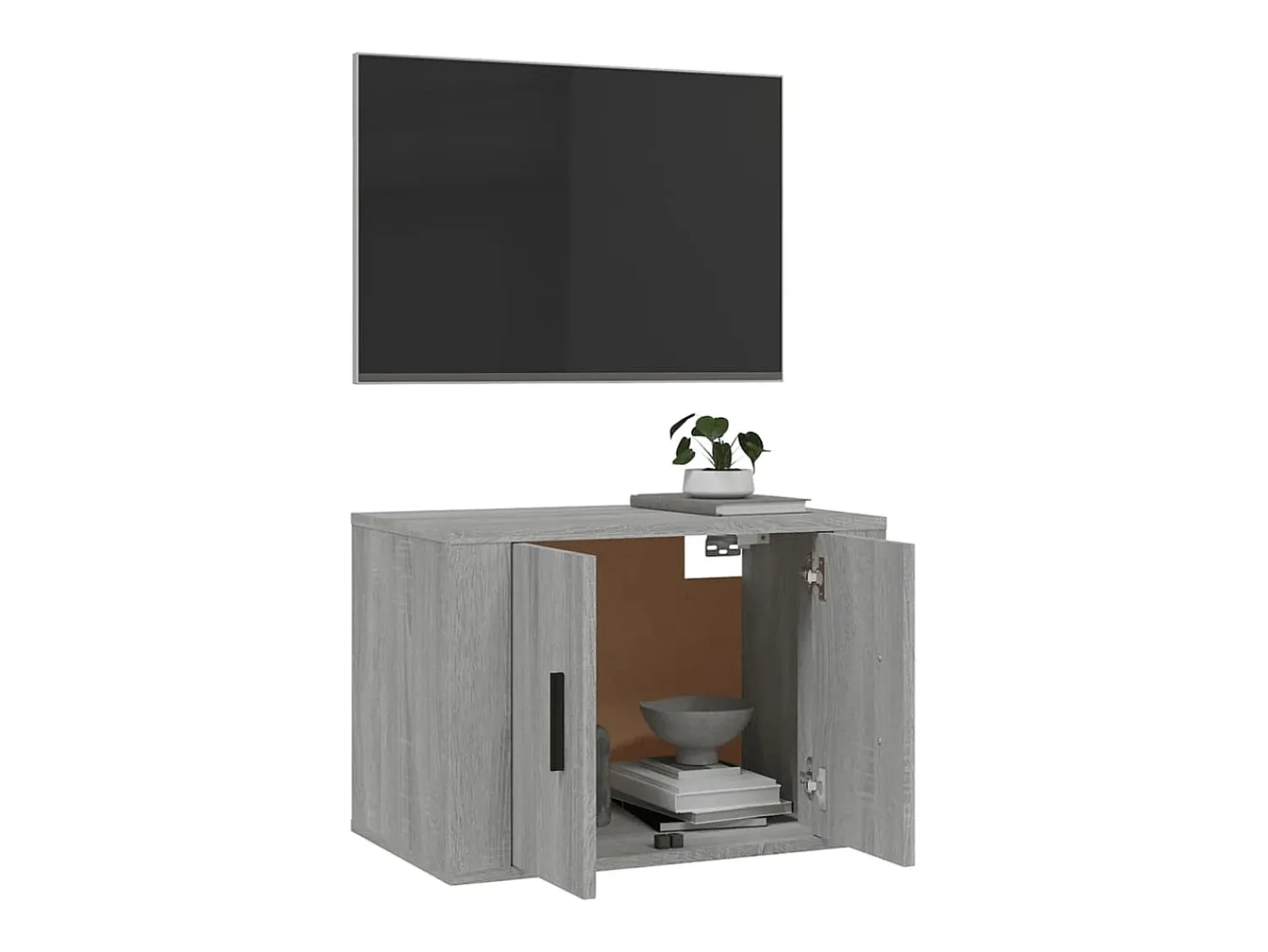 Sale Móvel de TV para parede 57x34,5x40 cm sonoma PT926023 Cinzento