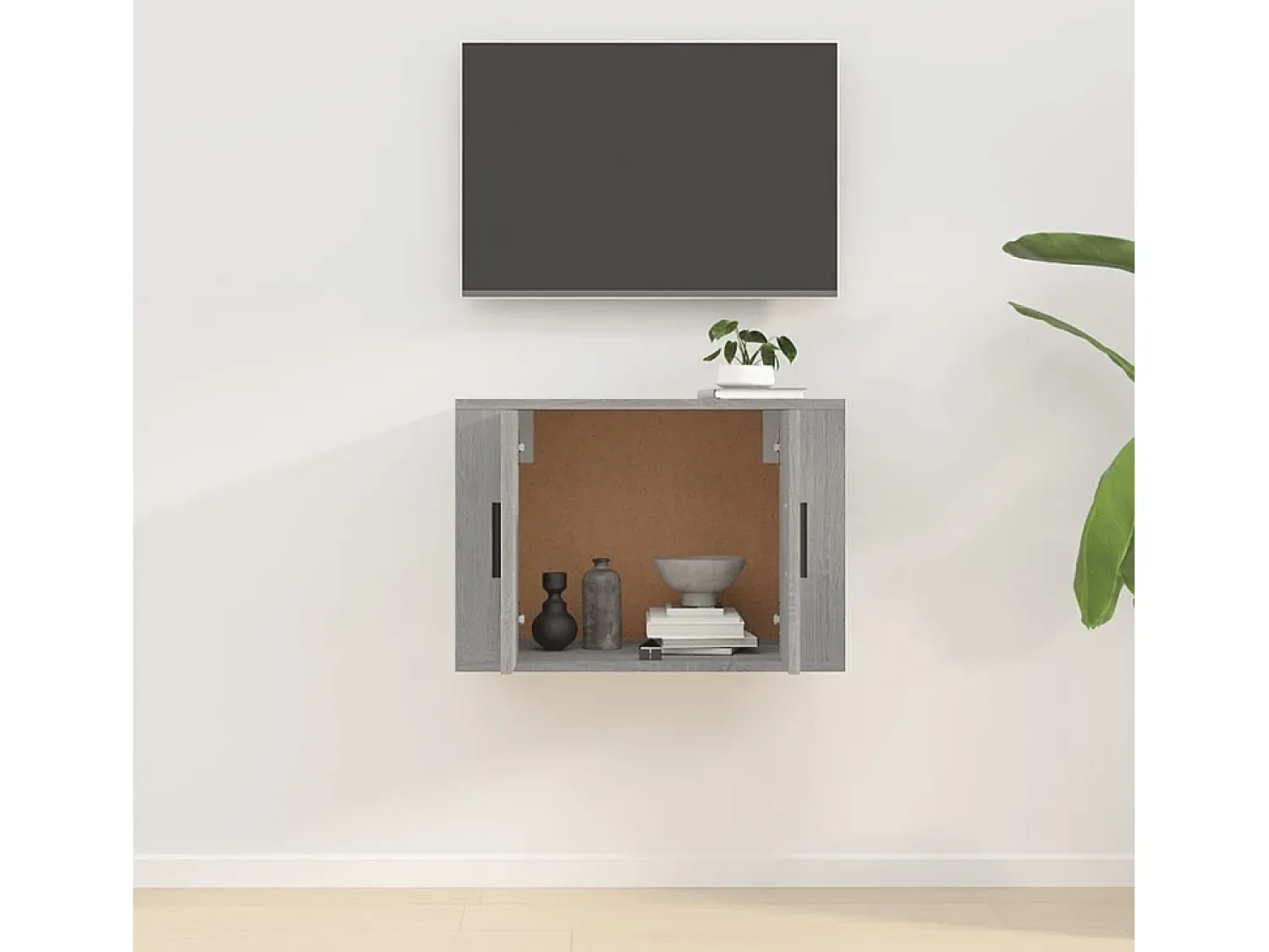 Sale Móvel de TV para parede 57x34,5x40 cm sonoma PT926023 Cinzento