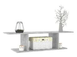 Clearance Móvel de TV para parede 103x30x26,5 cm cimento PT160049 Cinzento