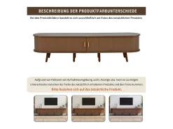 Merax Móvel de TV para sala de estar - 175 x 40 x 42 cm - com 2 gavetas + portas telescópicas - MDF -^ Móvel De Tv