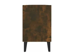 Móvel de TV pernas em metal 103,5x30x50cm cor carvalho fumado PT355472^ Móvel De Tv