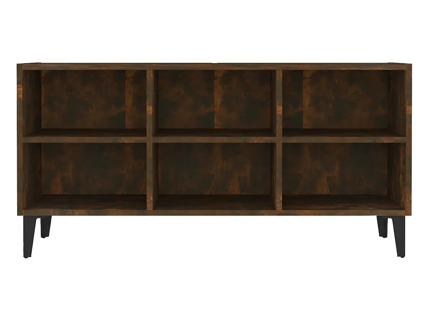 Móvel de TV pernas em metal 103,5x30x50cm cor carvalho fumado PT355472^ Móvel De Tv