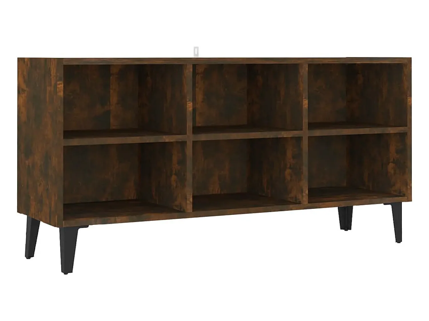 Móvel de TV pernas em metal 103,5x30x50cm cor carvalho fumado PT355472^ Móvel De Tv