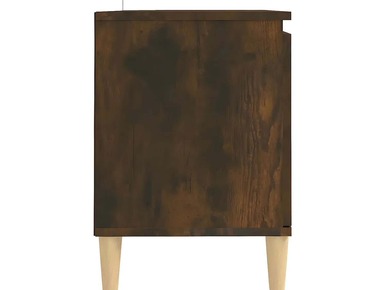 Móvel De Tv| Móvel de TV pernas madeira maciça 103,5x35x50cm carvalho fumado PT337558 Castanho