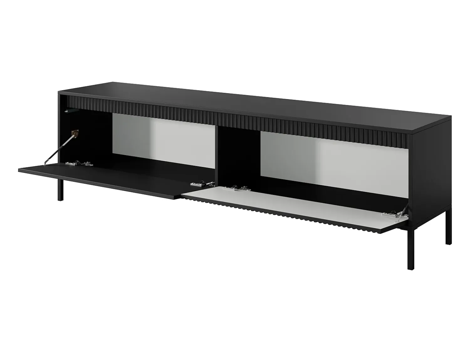 Móvel De Tv| Móvel de TV: , 53,6 x 187,1 x 39 cm Preto