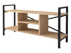 Móvel De Tv* Móvel de TV Rus 4 furos /carvalho safari 120x63x37 cm Preto