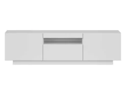Móvel De Tv| Móvel de TV Sami para Sala de Estar 1 Gaveta, 2 Portas, Oco 150x42x37cm Branco