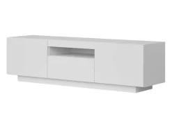 Móvel De Tv| Móvel de TV Sami para Sala de Estar 1 Gaveta, 2 Portas, Oco 150x42x37cm Branco