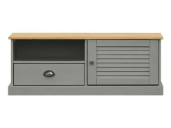 Móvel de TV VIGO 106x40x40 cm madeira de pinho maciça PT994736^ Móvel De Tv