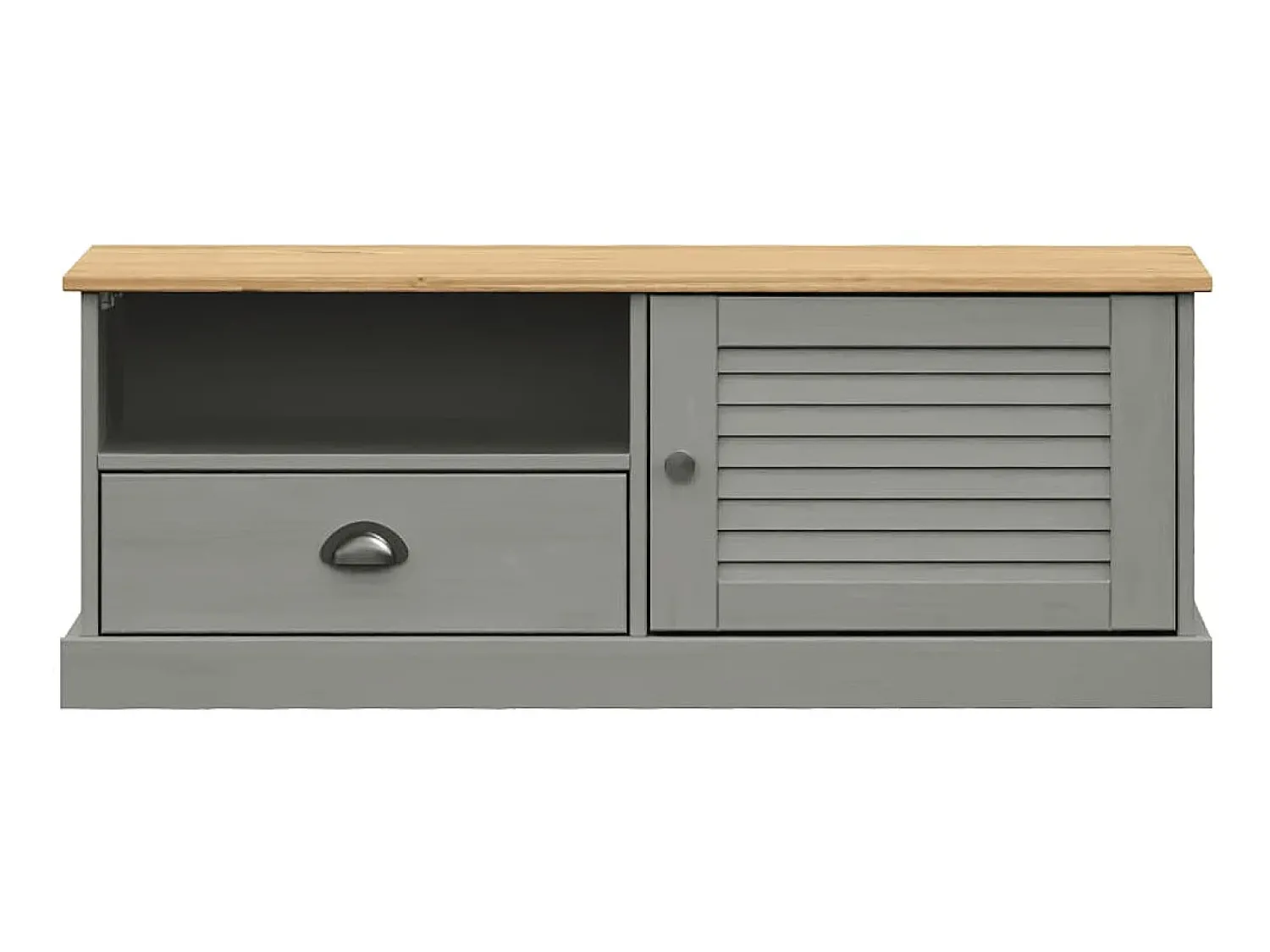 Móvel de TV VIGO 106x40x40 cm madeira de pinho maciça PT994736^ Móvel De Tv