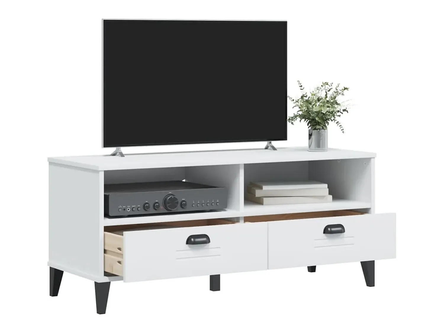 Móvel De Tv| Móvel de TV VIKEN derivados de madeira PT176378 Branco