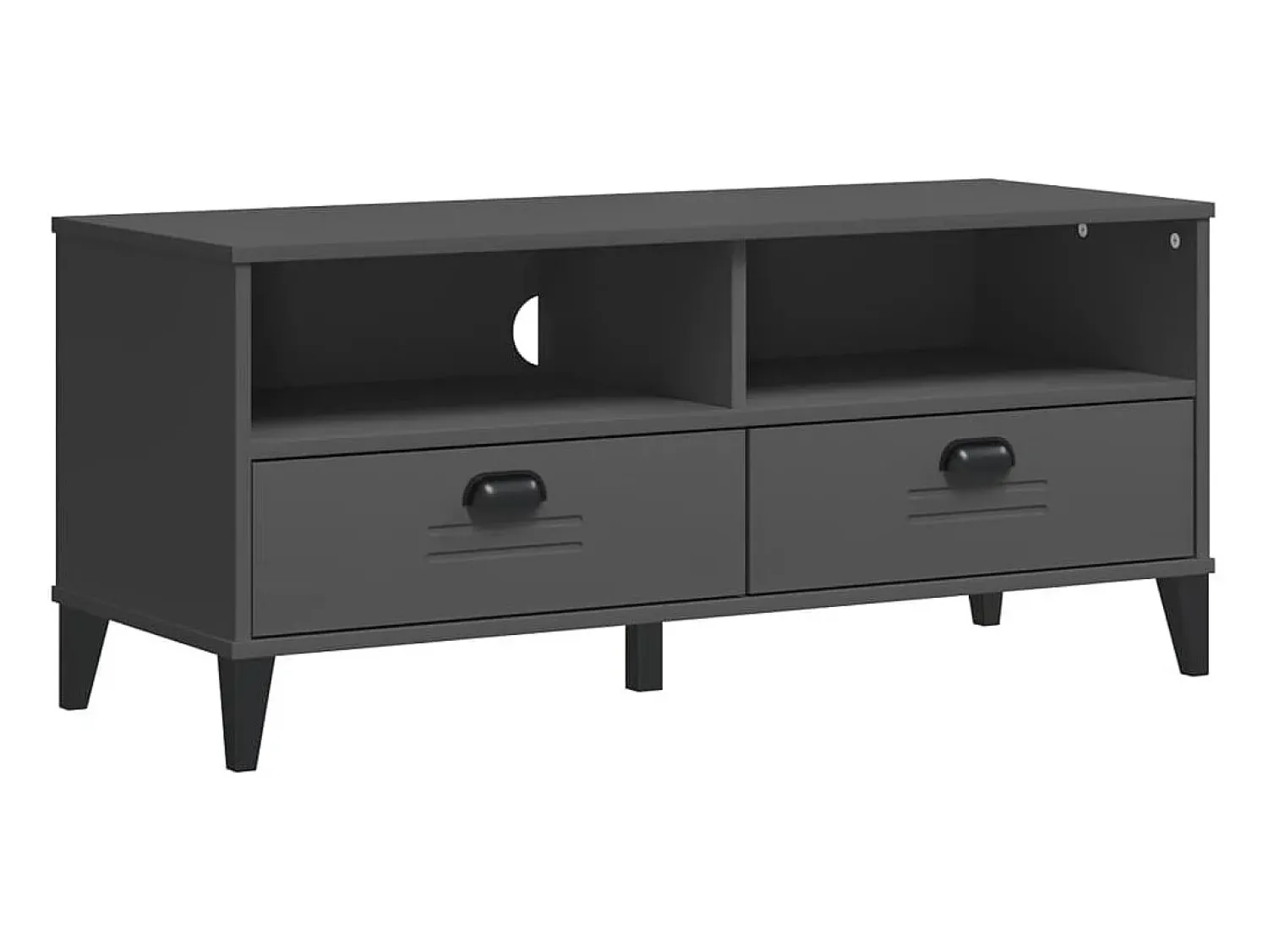 Móvel De Tv* Móvel de TV VIKEN derivados de madeira cinzento antracite PT996477 Cinza antracite