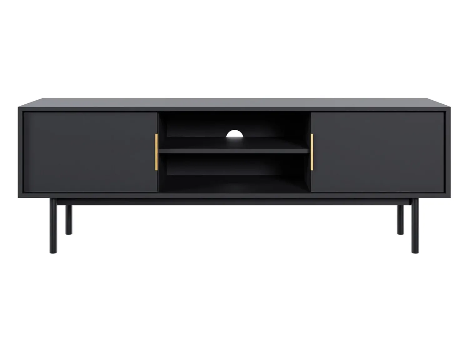 Móvel De Tv* Móvel de TV Viva //dourado Preto