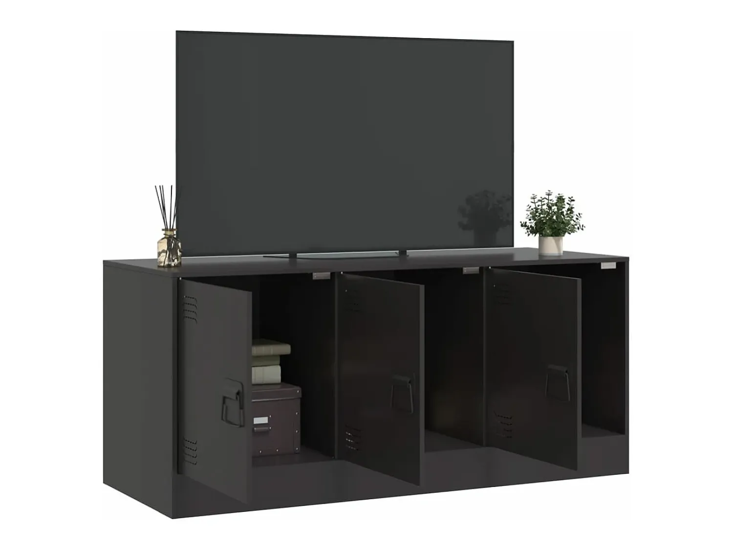 Best Móvel de TV 99x39x44 aço PT954848 Preto