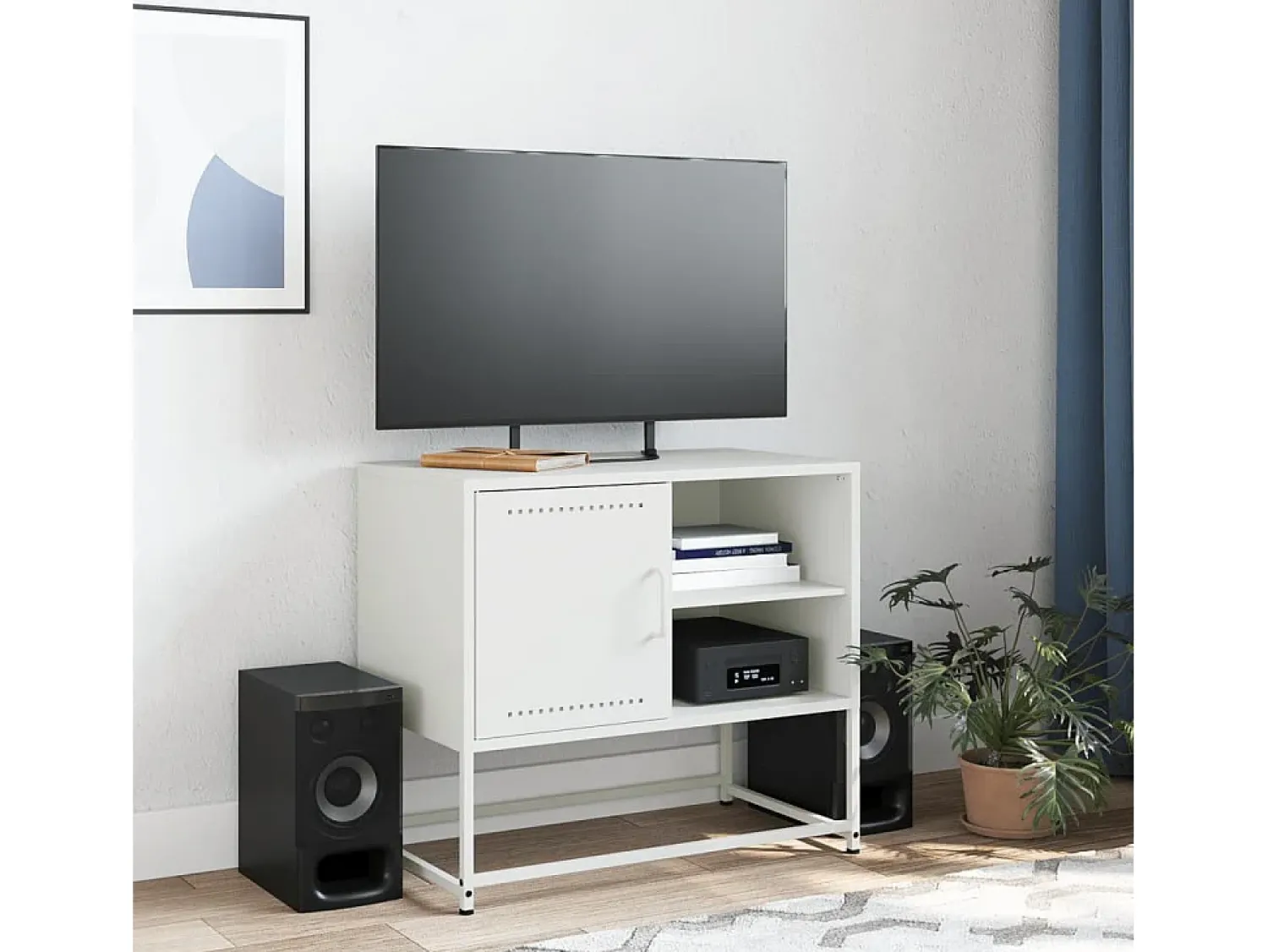Móvel De Tv| Móvel de TV 100,5x39x60,5 aço azeitona PT787432 Verde