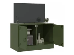 Móvel De Tv* Móvel de TV 67x39x44 aço azeitona PT908901 Verde