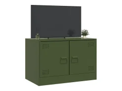 Móvel De Tv* Móvel de TV 67x39x44 aço azeitona PT908901 Verde