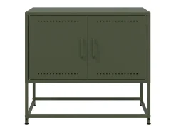 Móvel De Tv|vidaxl Móvel de TV 68,5x39x60,5 aço azeitona Verde