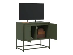Móvel De Tv|vidaxl Móvel de TV 68,5x39x60,5 aço azeitona Verde
