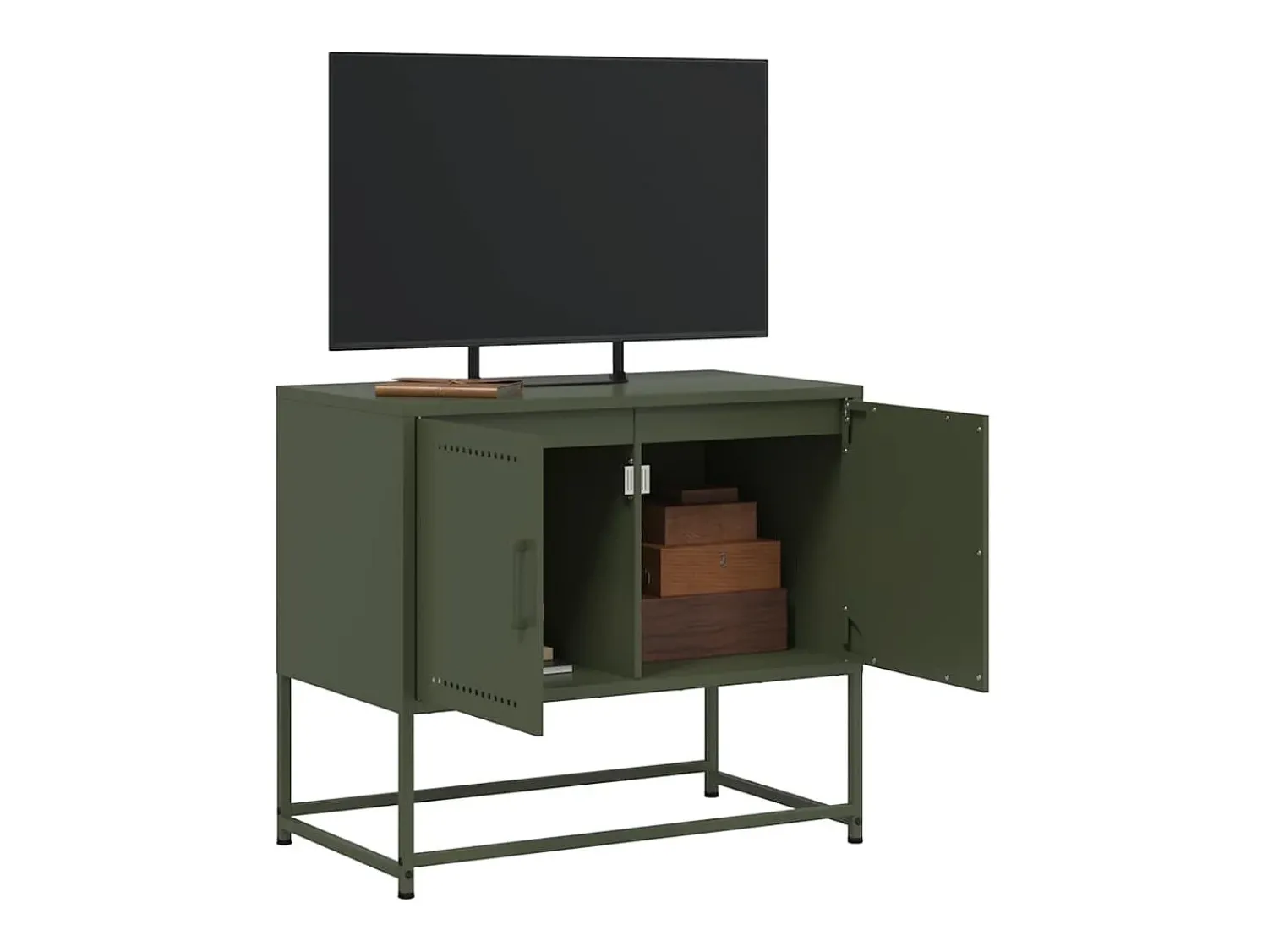 Móvel De Tv|vidaxl Móvel de TV 68,5x39x60,5 aço azeitona Verde