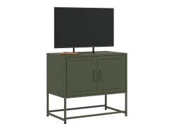 Móvel De Tv| Móvel de TV 68,5x39x60,5 aço azeitona PT226243 Verde
