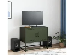 Móvel De Tv| Móvel de TV 68,5x39x60,5 aço azeitona PT226243 Verde