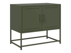 Móvel De Tv| Móvel de TV 68,5x39x60,5 aço azeitona PT226243 Verde