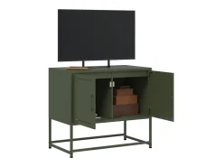 Móvel De Tv| Móvel de TV 68,5x39x60,5 aço azeitona PT226243 Verde