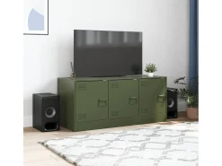 Hot Móvel de TV 99x39x44 aço azeitona PT389205 Verde