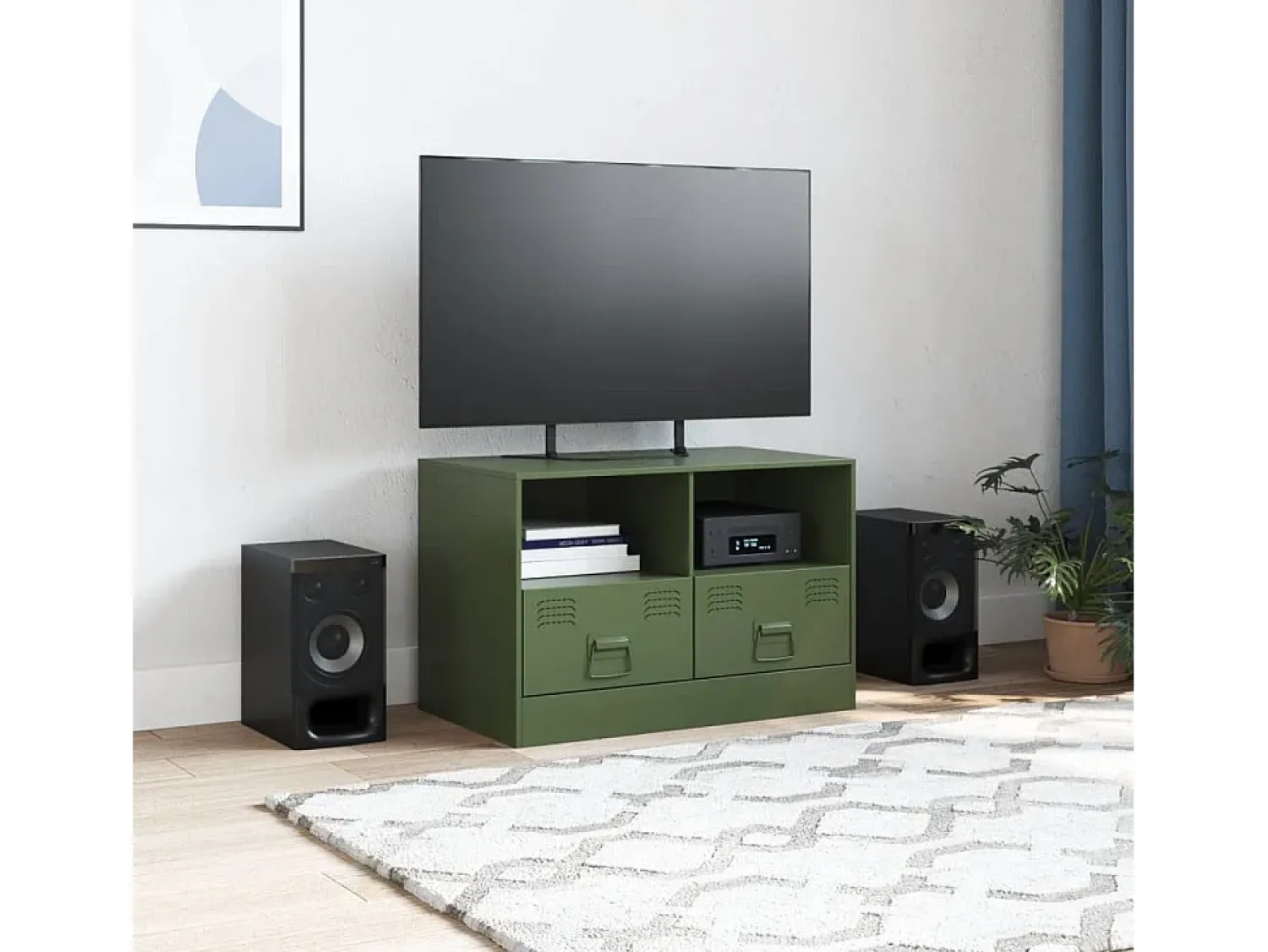 Best Móvel de TV 67x39x44 aço azeitona PT828811 Verde