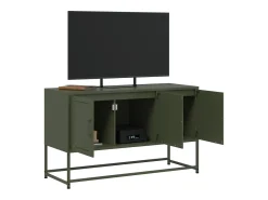 Móvel De Tv* Móvel de TV 100,5x39x60,5 aço azeitona PT357450 Verde